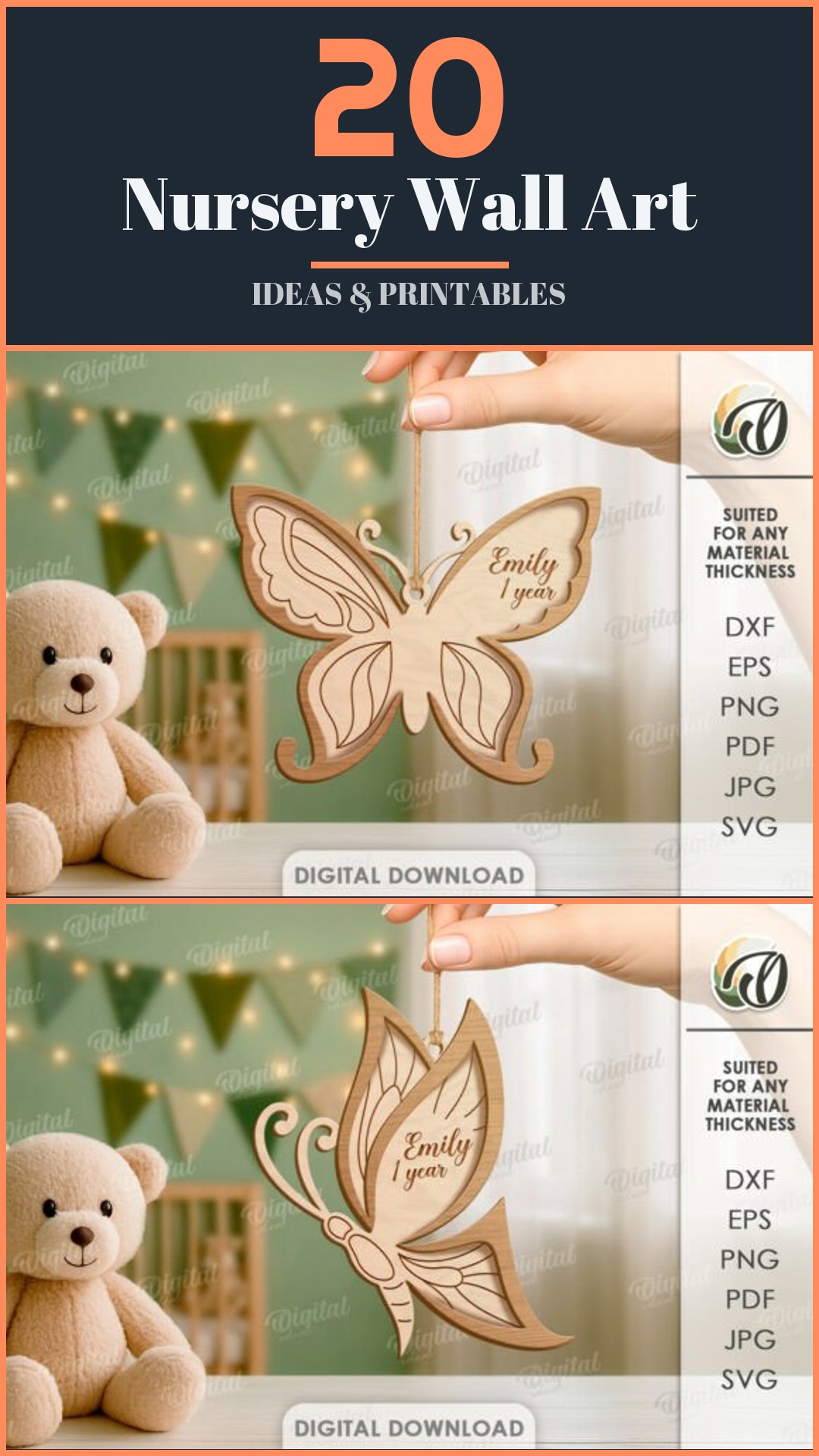 Nursery Wall Art set 10