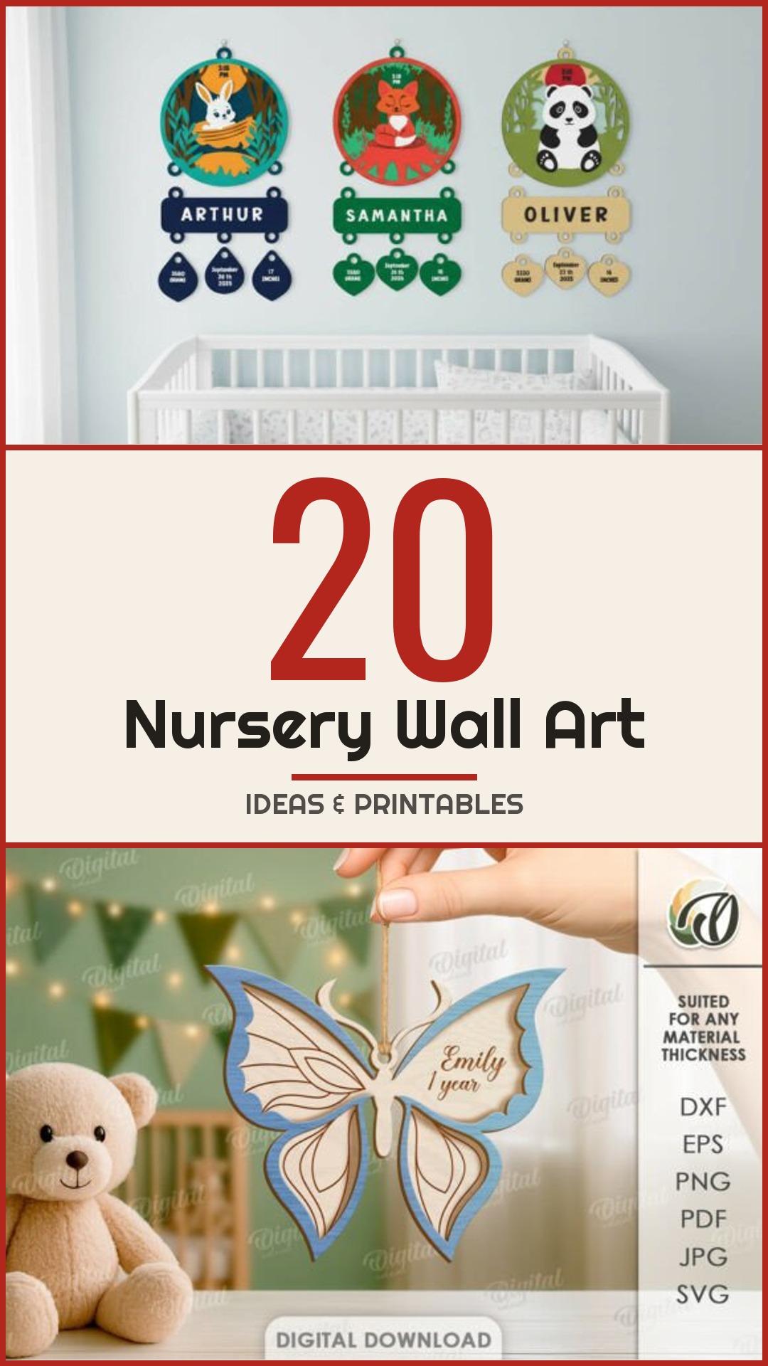 Nursery Wall Art set 2