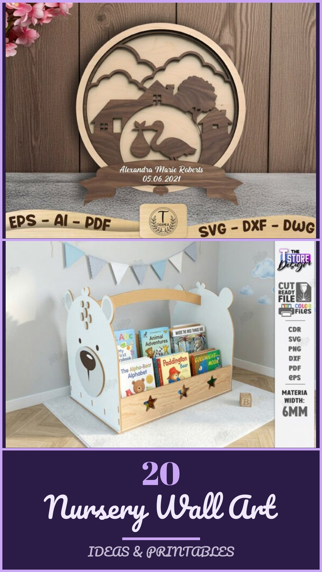 Nursery Wall Art set 9